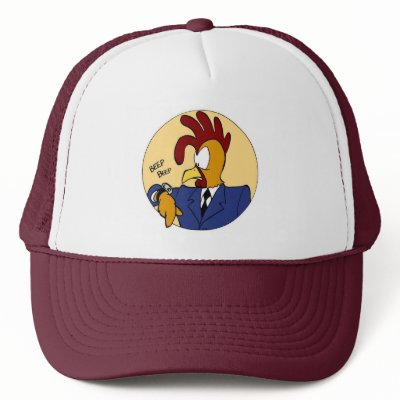 Cartoon Rooster Hat by thistledownpuppets