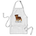 Cartoon Rottweiler apron