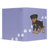 Cartoon Rottweiler Binders