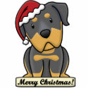 Cartoon Rottweiler Christmas Ornament photo sculptures by MenagerieMayhem Cartoon Rottweiler Christmas Ornament photo sculptures