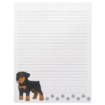 Cartoon Rottweiler Letterhead