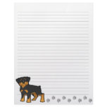 Cartoon Rottweiler Customized Letterhead