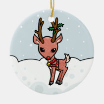Cartoon Rudolf Christmas ornaments
