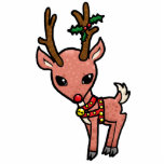 Cartoon Rudolf Christmas Acrylic Cut Out