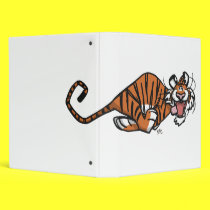 Cartoon Running Tiger Binder by Lioness_Graphics Cartoon Running Tiger Binder
