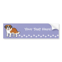 Cartoon Saint Bernard Bumper Stickers