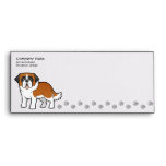 Cartoon Saint Bernard Envelope