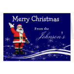 Cartoon Santa Claus Christmas Greeting Greeting Card