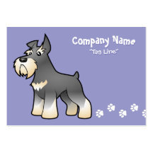 Cartoon Schnauzer Business Cards