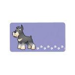 Cartoon Schnauzer Custom Address Labels