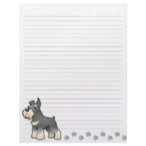 Cartoon Schnauzer Letterhead Design
