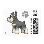 Cartoon Schnauzer Stamp