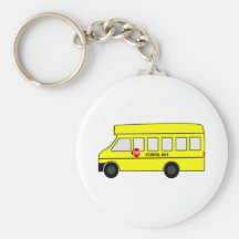 Cartoon School Bus Key Chains