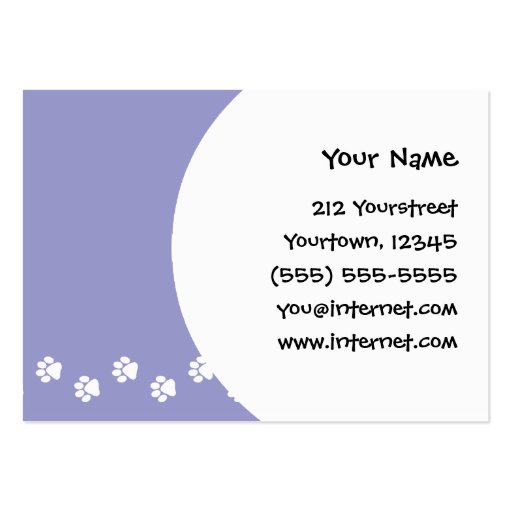 Cartoon Scottish Terrier Business Card Template (back side)