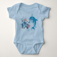Cartoon  Seacow and Dolphin baby apparel T Shirts