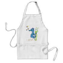 Cartoon Seahorse Cute Chefs White Pocket Aprons by zooogle Cartoon Seahorse Cute Chefs White Pocket Aprons