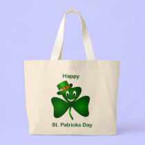 Cartoon Shamrock St. Patrick's Day Bag
