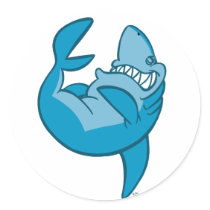Cartoon Shark rolling back laughing Sticker by Lioness_Graphics Cartoon Shark rolling back laughing Sticker