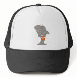 Cartoon Shark With A Bucket Of Fried Chicken hats