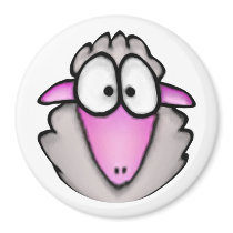 Cartoon Sheep Magnet
