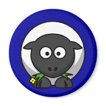 Cartoon Sheep Refrigerator Magnets
