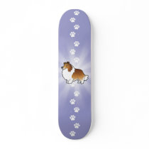 Cartoon Shetland Sheepdog / Collie Custom Skate Board