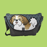 Cartoon Shih Tzu (puppy cut) Commuter Bag