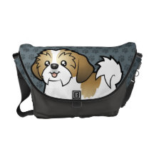 Cartoon Shih Tzu (puppy cut) Commuter Bag