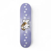 Cartoon Shih Tzu (puppy cut) Skateboard Deck