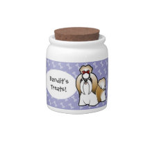 Cartoon Shih Tzu (show cut) Candy Dish