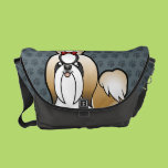 Cartoon Shih Tzu (show cut) Courier Bags