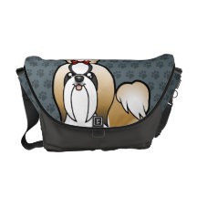 Cartoon Shih Tzu (show cut) Courier Bags