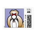 Cartoon Shih Tzu (show cut) stamp
