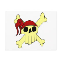 CARTOON SKULL AND CROSSBONES postcards by llewsilverhand2 CARTOON SKULL AND CROSSBONES postcards