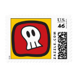 Cartoon Skulls and Bones Halloween Party Postage Cartoon Skulls and Bones Halloween Party Postage