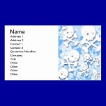 CARTOON SKULLS BABY BLUE WHITE LAYERED DIGITAL VEC business cards