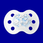 CARTOON SKULLS BABY BLUE WHITE LAYERED DIGITAL VEC pacifiers
