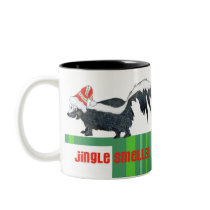 Cartoon Skunk Christmas Mug by zooogle Cartoon Skunk Christmas Mug