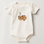 Cartoon Sleeping Cat Infant Organic Creeper t-shirts