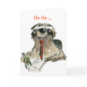 Cartoon Sloth Holiday Greeting Card
