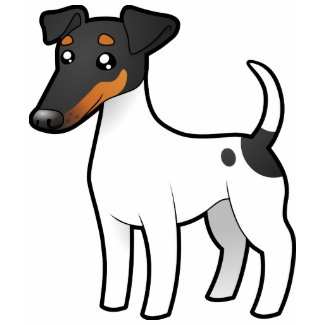 Cute Cartoon Tricolor Smooth Fox Terrier T-Shirt