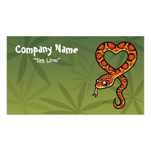Cartoon Snake Business Card Templates