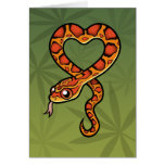 Cartoon Snake Greeting Card
