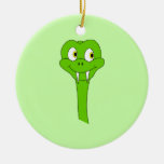 Cartoon Snake Christmas Ornament