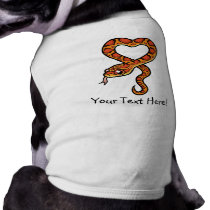 Cartoon Snake Doggie Shirt