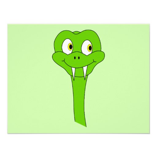 Cartoon Snake Invitation