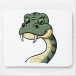 Cartoon Snake Mouse Mat