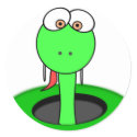 Cartoon snake stickers by tempsdesigns Cartoon snake stickers