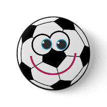 Cartoon Soccer Ball Pin