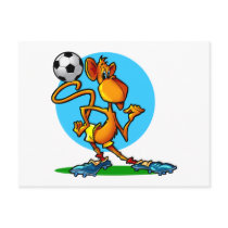 Cartoon Soccer Monkey postcards by wizardofdraws Cartoon Soccer Monkey postcards